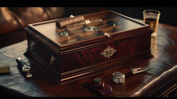 Cigar humidifier and essential accessories